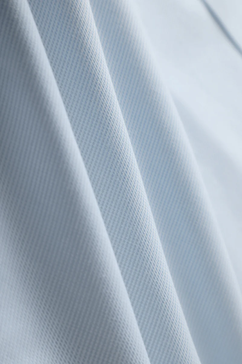 Wrinkle-Free Dobby Twill Dress Shirt | Pale Blue Semi Plain 27585N - Image 13