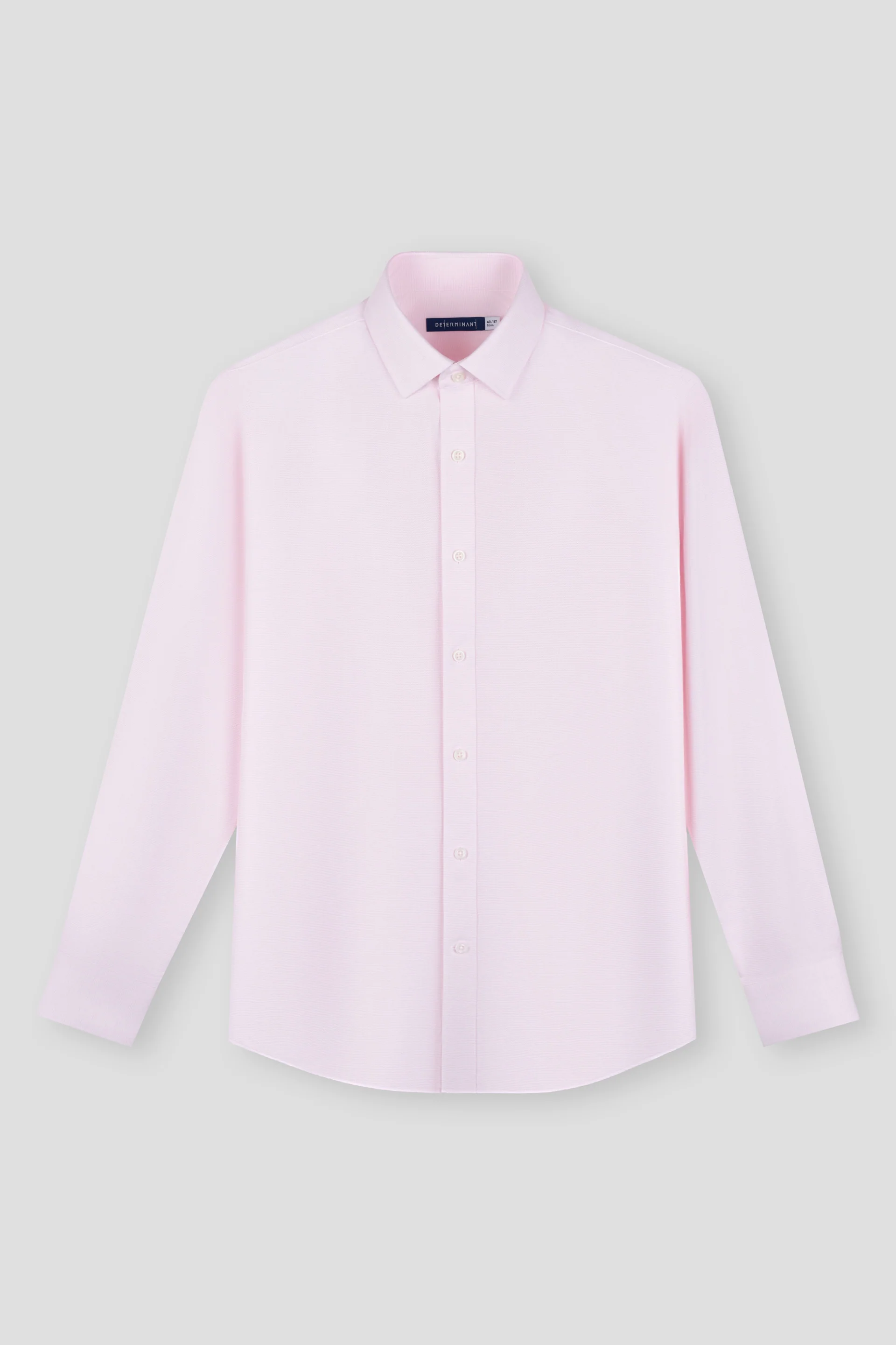 Wrinkle-Free Dobby Twill Dress Shirt | Pink Semi Plain 12299N - Image 2