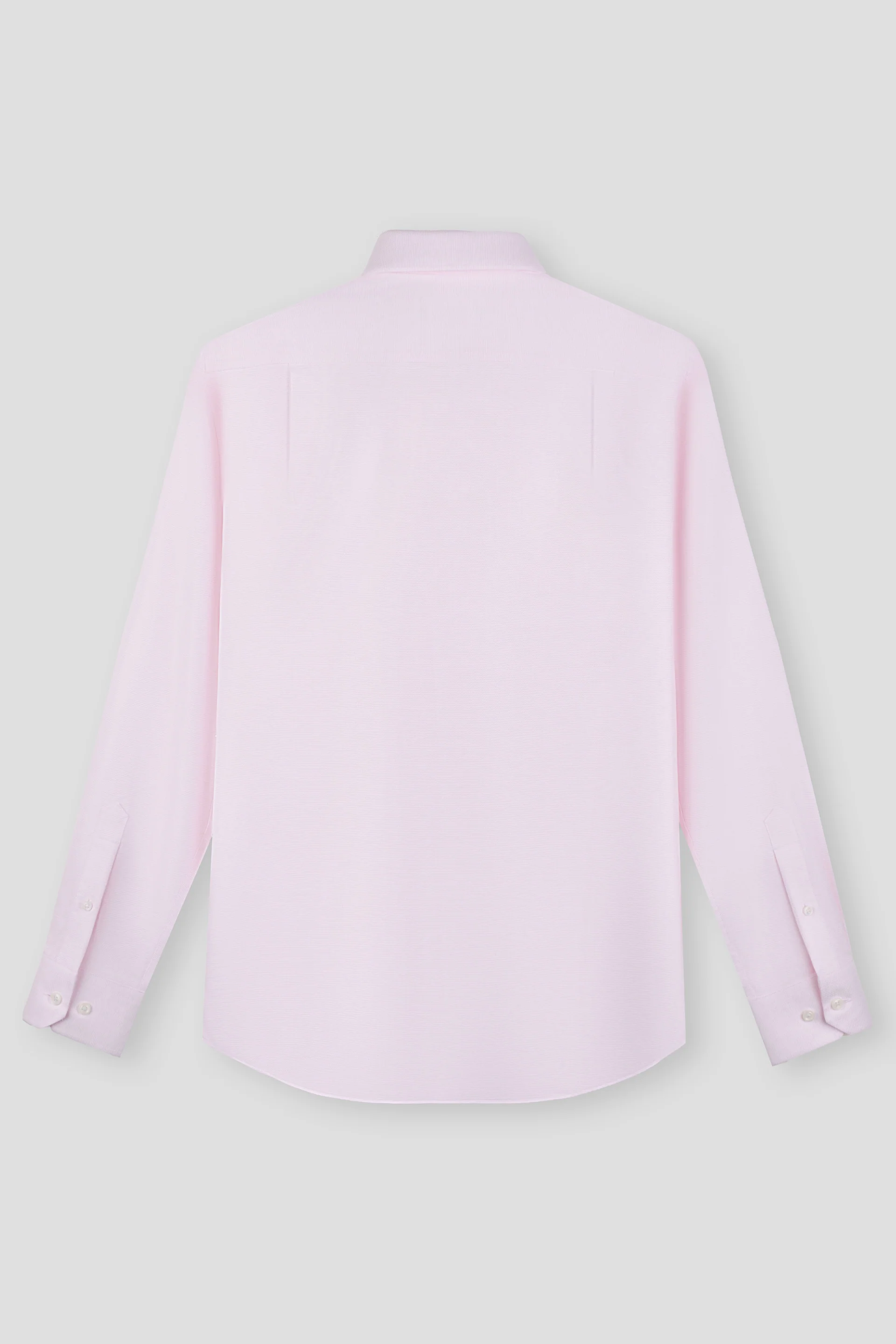 Wrinkle-Free Dobby Twill Dress Shirt | Pink Semi Plain 12299N - Image 3