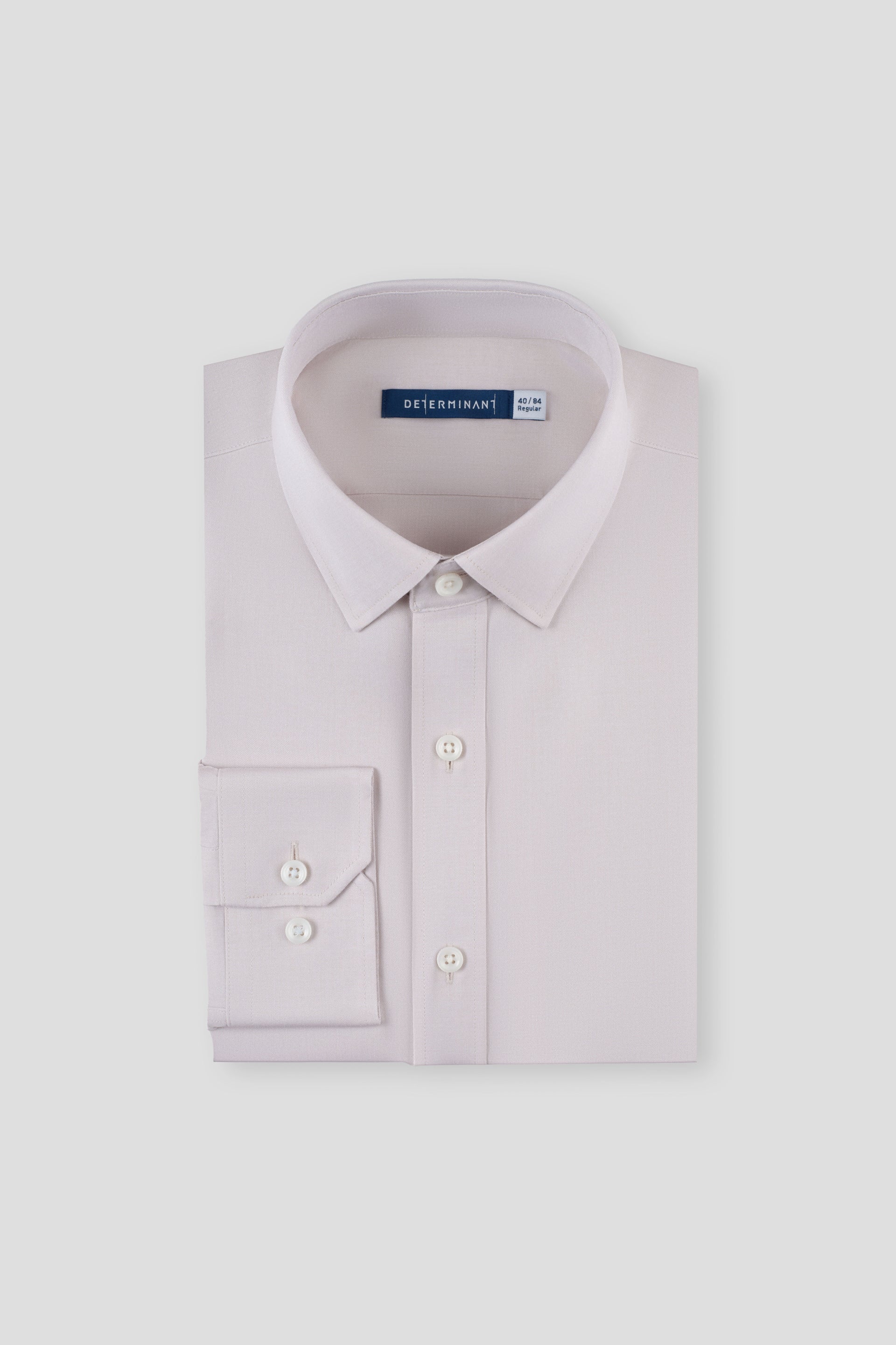 Wrinkle-Free Pinpoint Oxford Dress Shirt | Light Khaki 9048NZ - Image 3