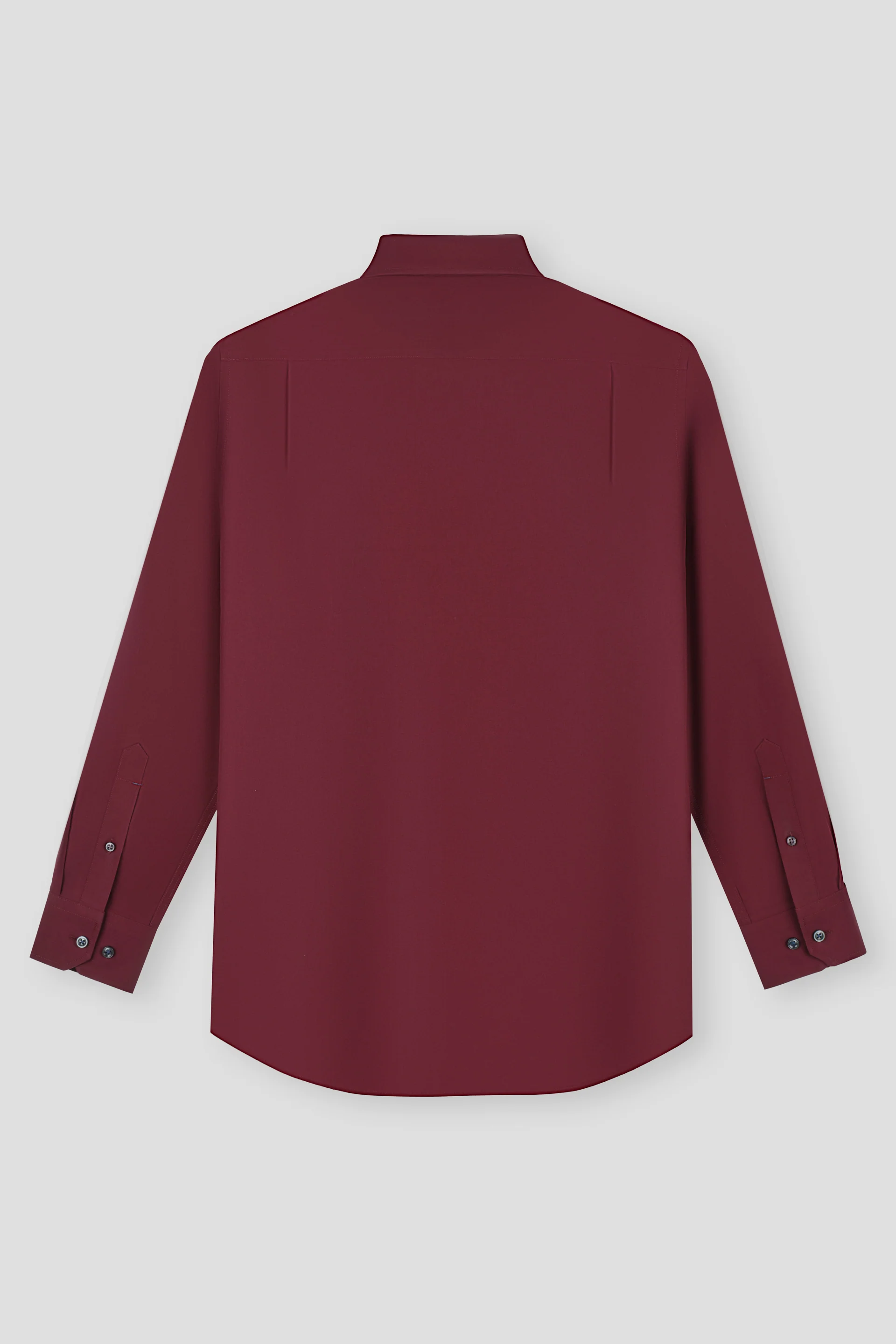 Wrinkle-Free Pinpoint Oxford Dress Shirt | Plum Burgundy 12304N - Image 2