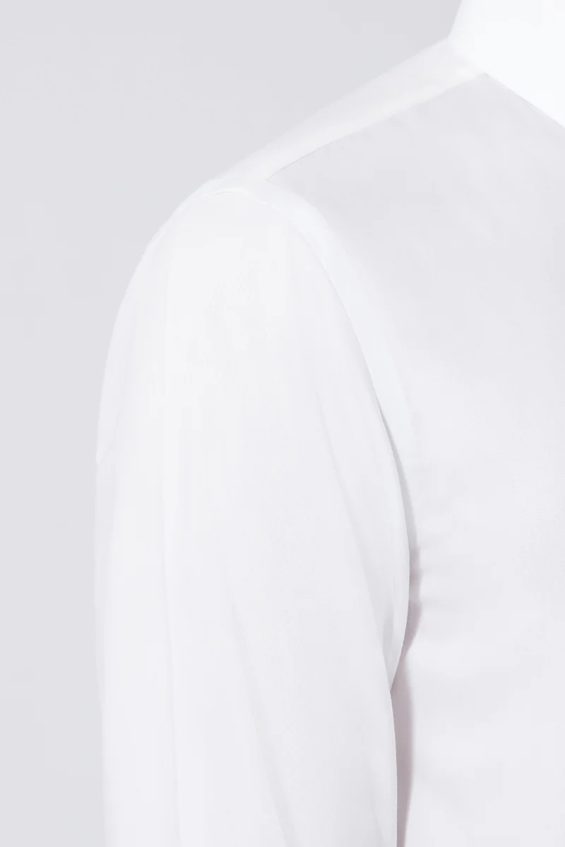 Wrinkle-Free Pinpoint Oxford Dress Shirt | White WH001Z - Image 5