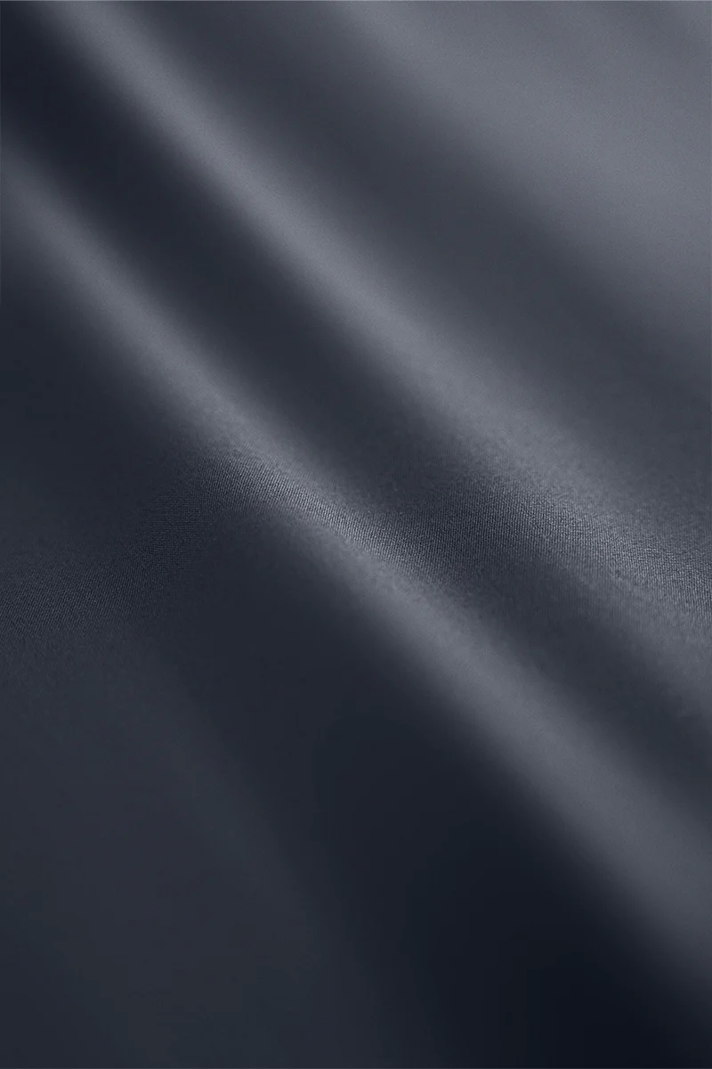 Wrinkle-Free Poplin Button-Down Dress Shirt | Navy 0053KM - Image 4