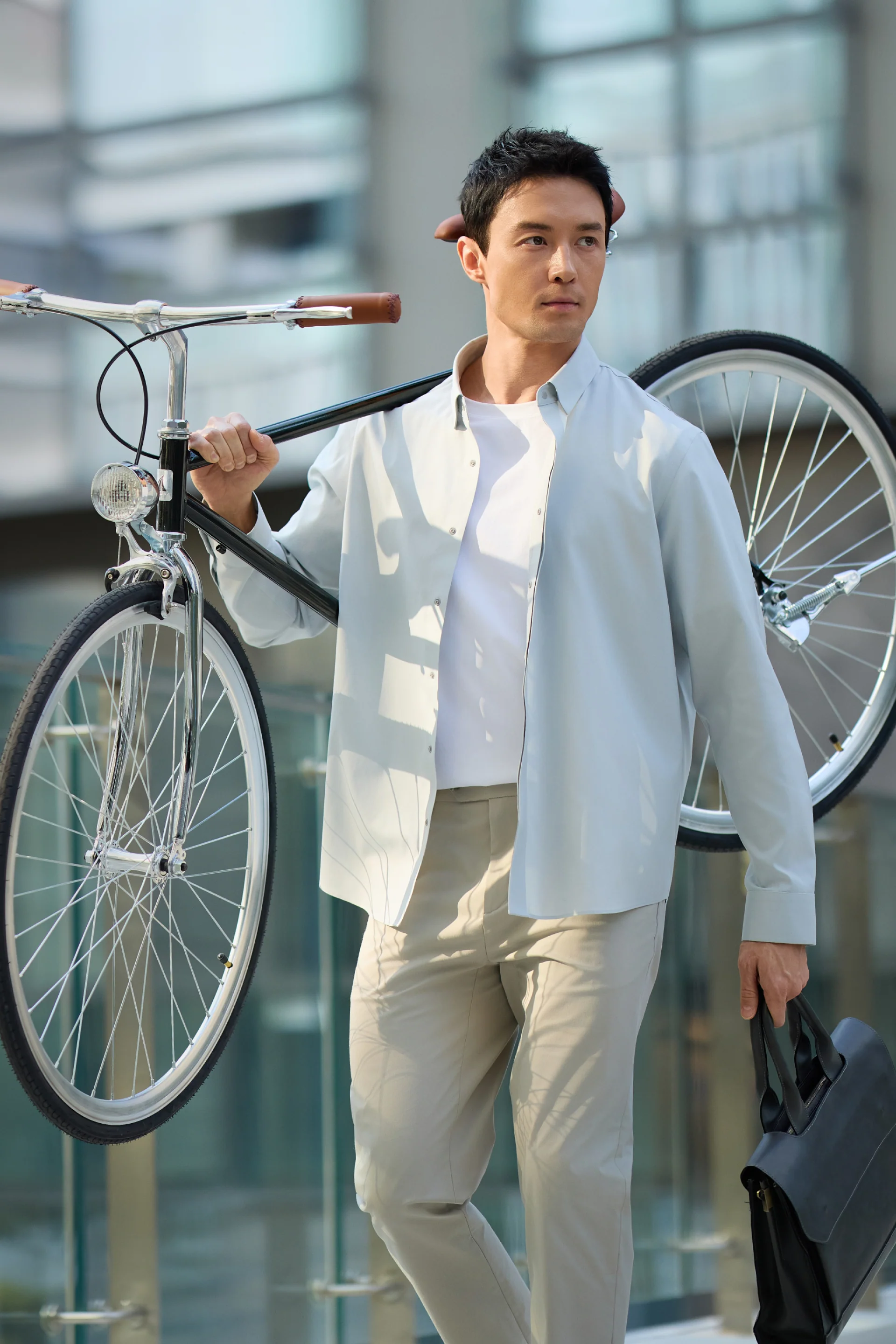 Wrinkle-Free Sharp Shirt | Royal Navy 25416N - Image 3
