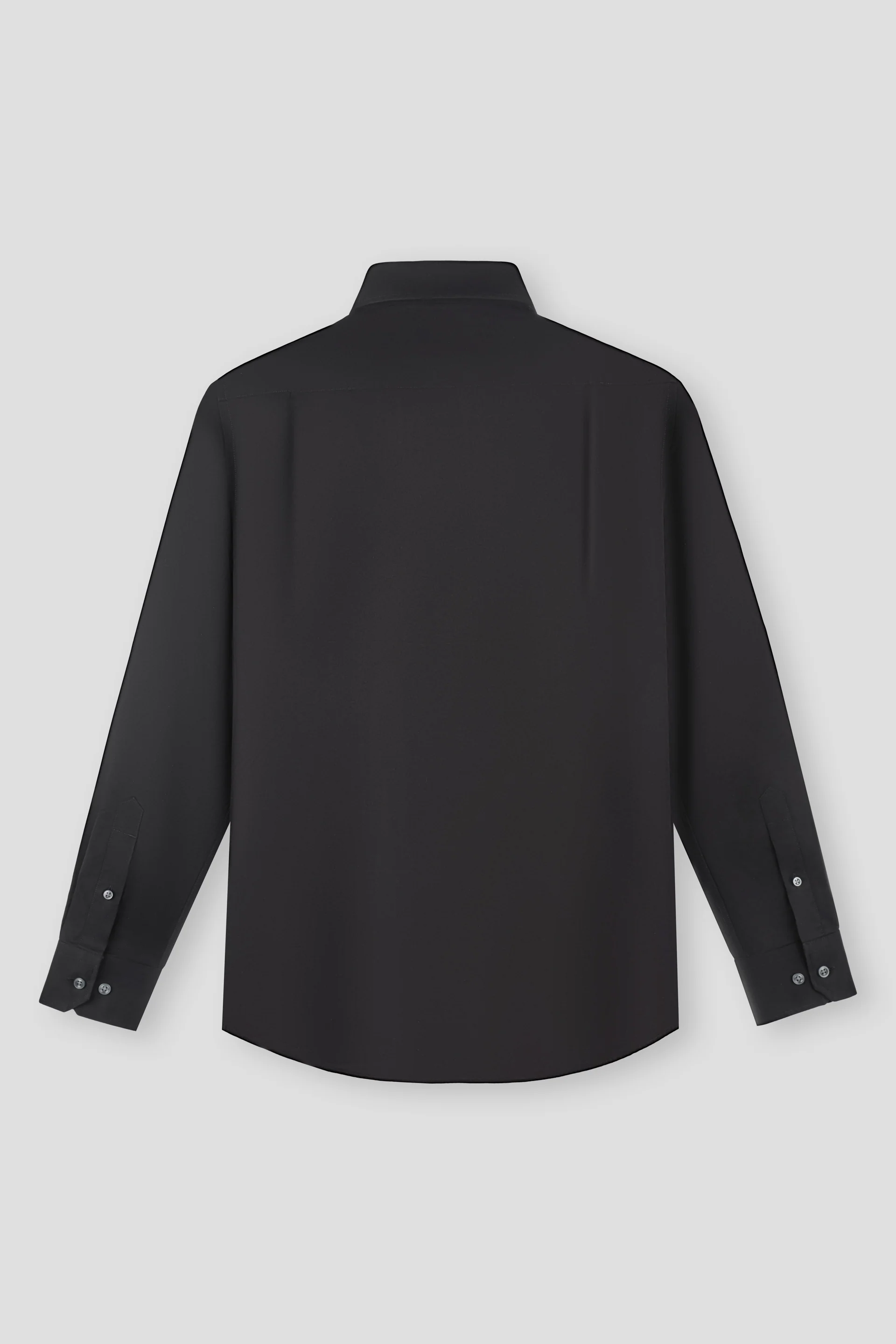 Wrinkle-Free Twill Dress Shirt | Black 48CDBK - Image 2