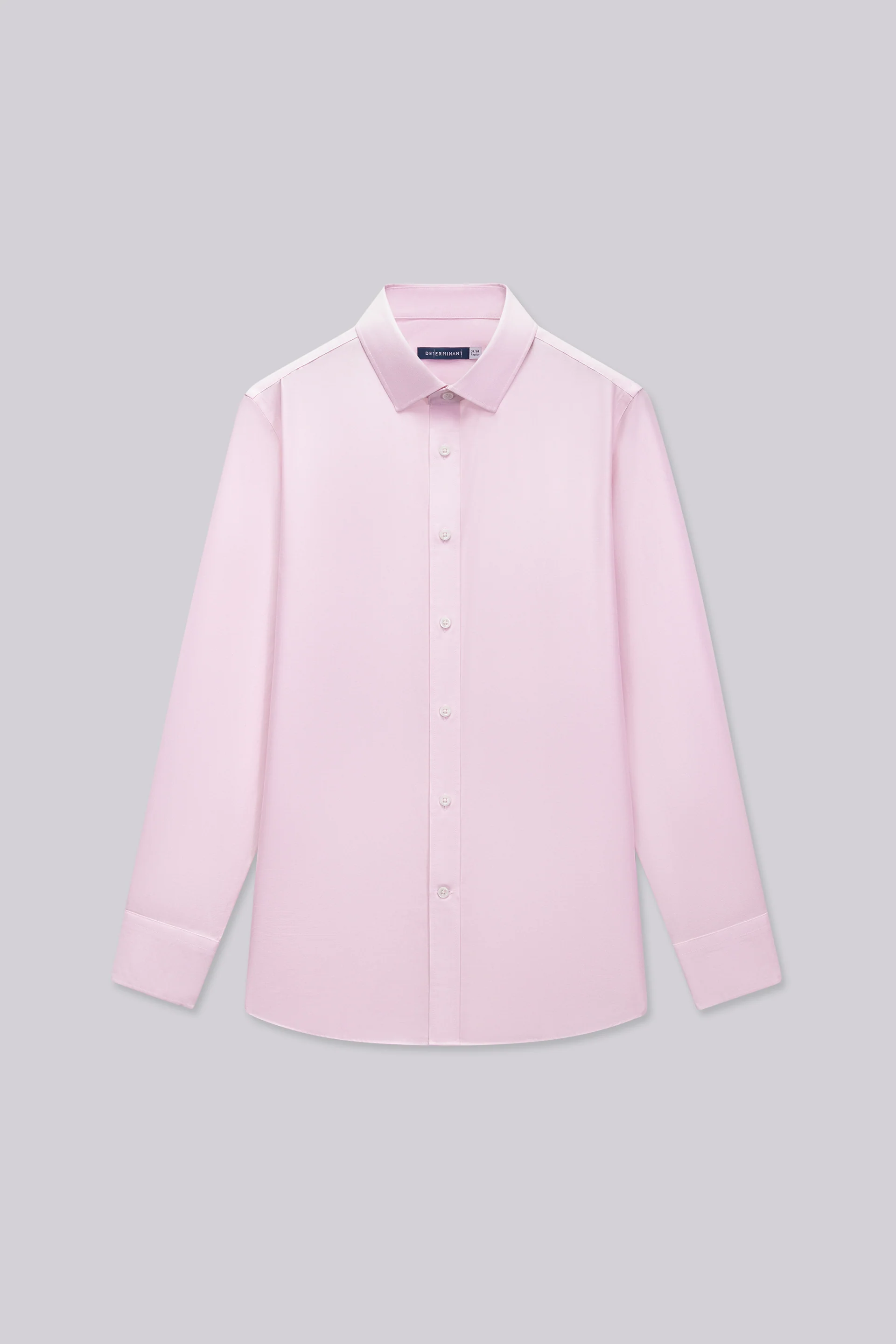 Wrinkle-Free Twill Dress Shirt | Lavender Forest Plain 30028N - Image 4