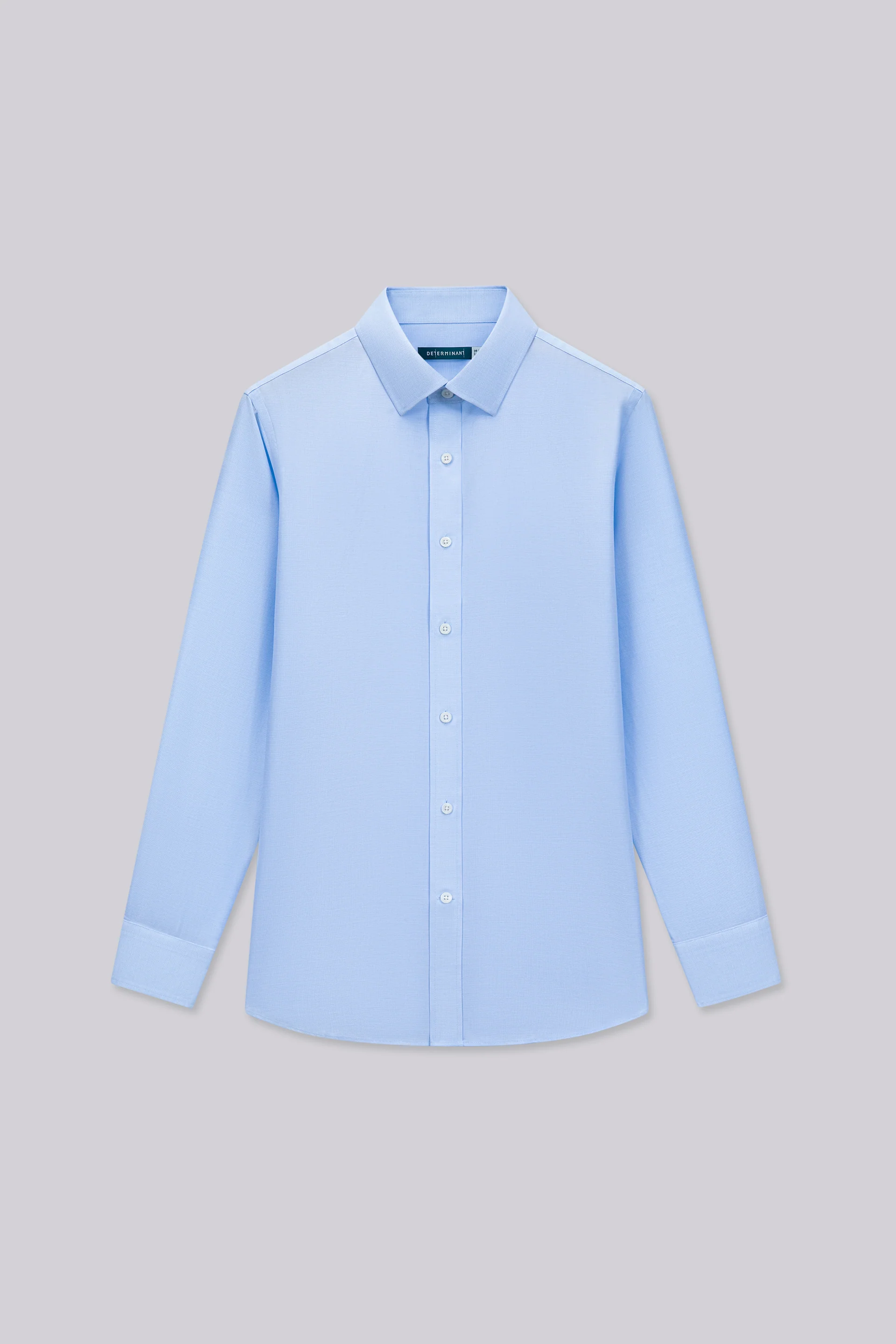 Wrinkle-Free Twill Dress Shirt | Light Blue Plain 16483N - Image 4