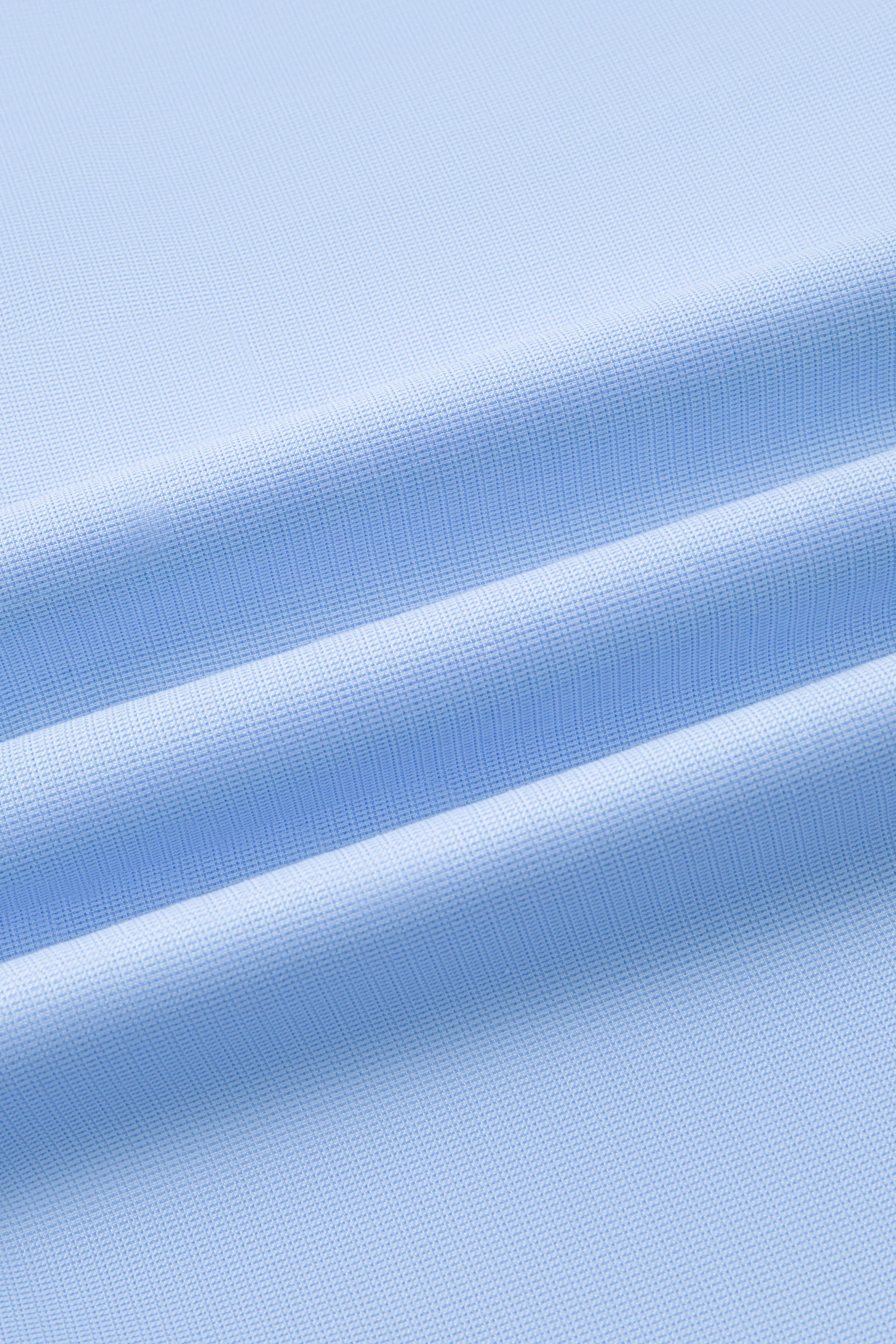 Wrinkle-Free Twill Dress Shirt | Light Blue Plain 16483N - Image 7
